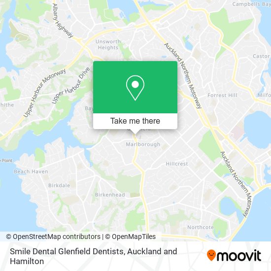 Smile Dental Glenfield Dentists map