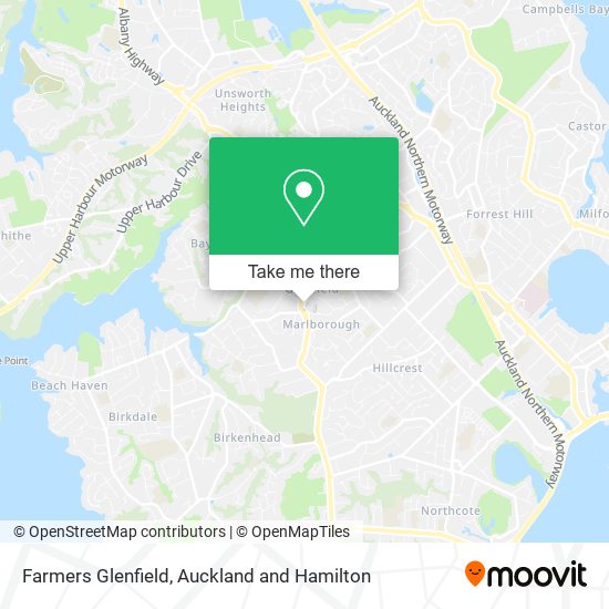 Farmers Glenfield map