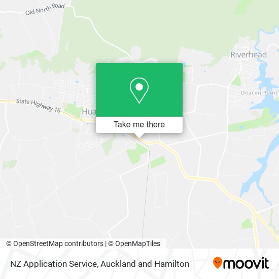NZ Application Service map