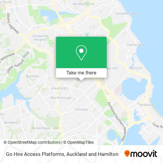 Go Hire Access Platforms map