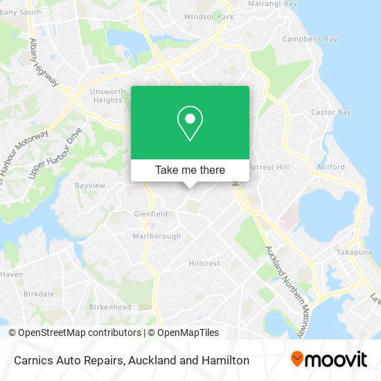 Carnics Auto Repairs map