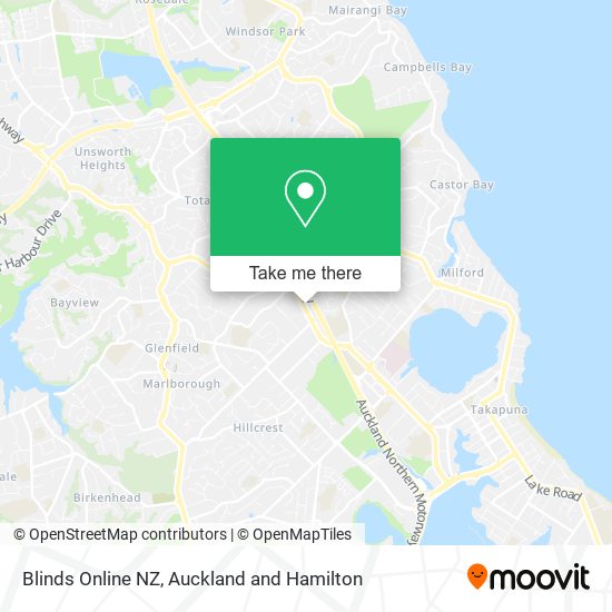 Blinds Online NZ map