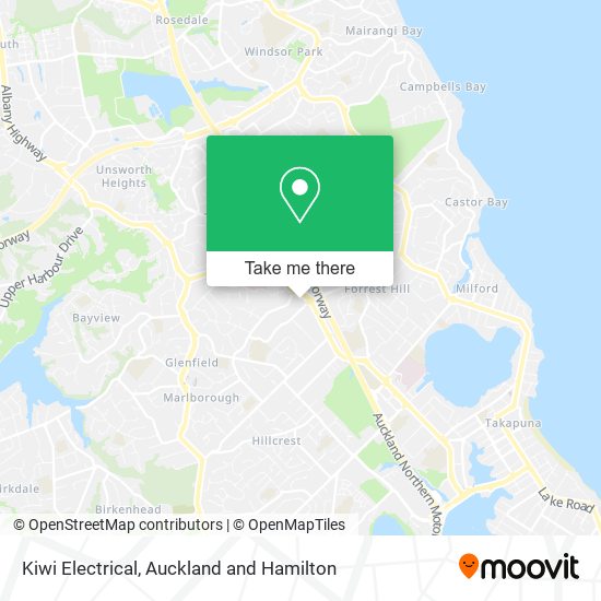 Kiwi Electrical map