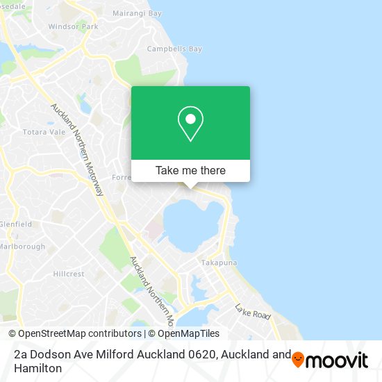 2a Dodson Ave Milford Auckland 0620地图