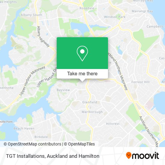 TGT Installations map