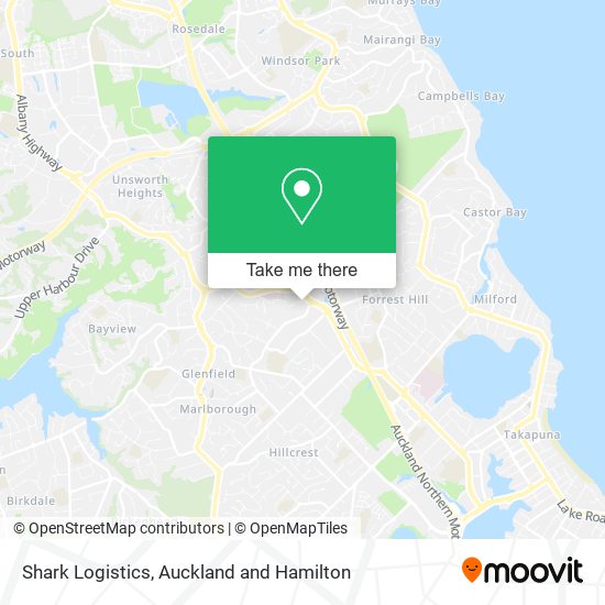 Shark Logistics map