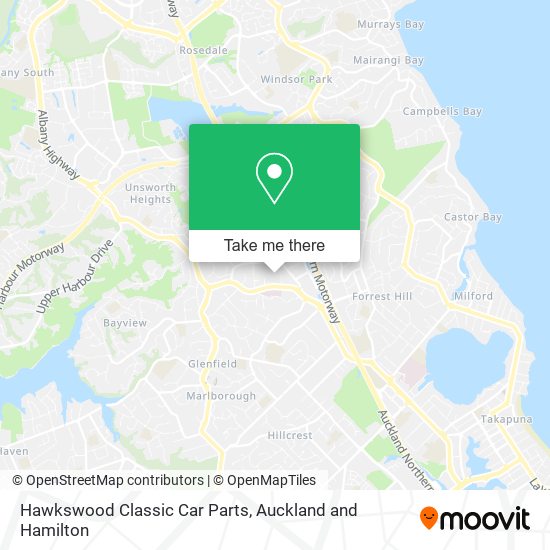 Hawkswood Classic Car Parts map