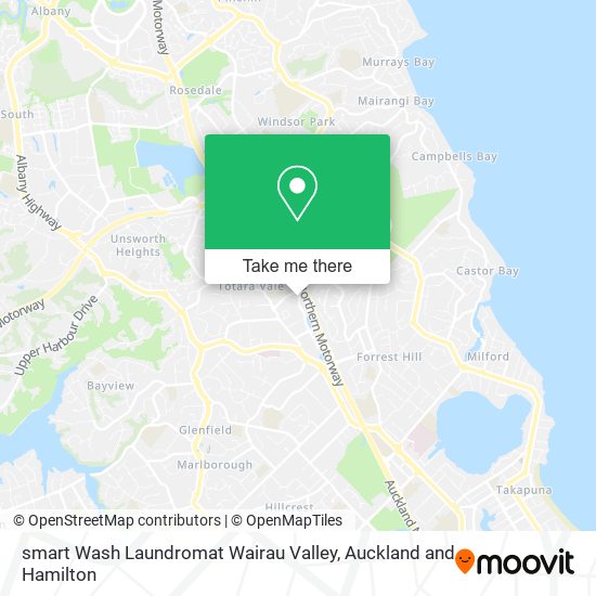 smart Wash Laundromat Wairau Valley地图