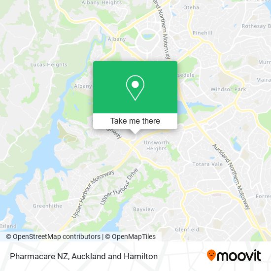 Pharmacare NZ map