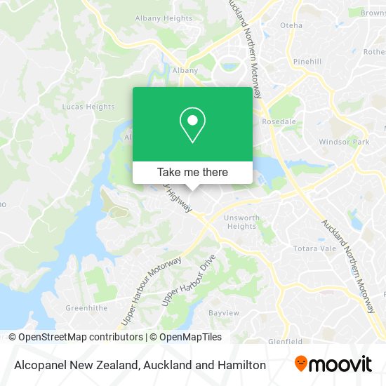 Alcopanel New Zealand map