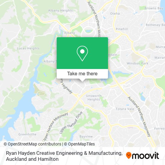Ryan Hayden Creative Engineering & Manufacturing map