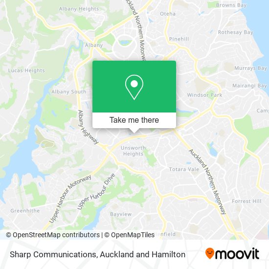Sharp Communications map