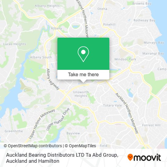 Auckland Bearing Distributors LTD Ta Abd Group map