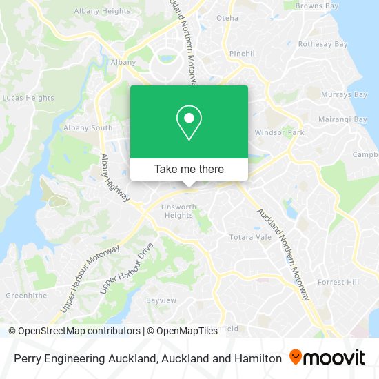 Perry Engineering Auckland map