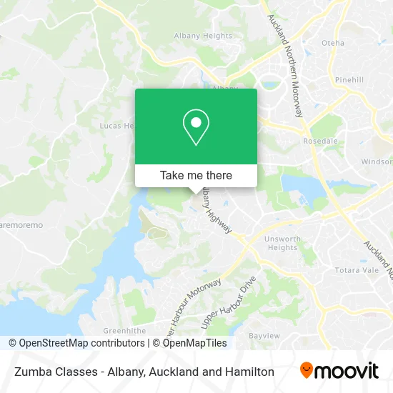 Zumba Classes - Albany map