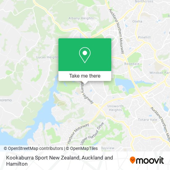 Kookaburra Sport New Zealand map