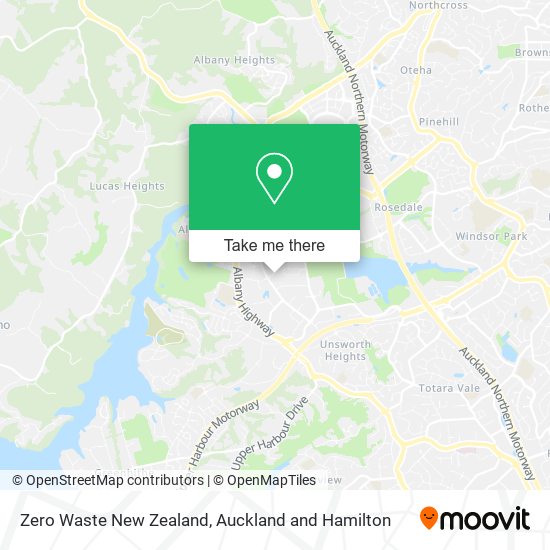 Zero Waste New Zealand map