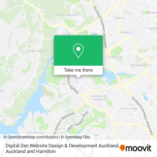 Digital Zen Website Design & Development Auckland map