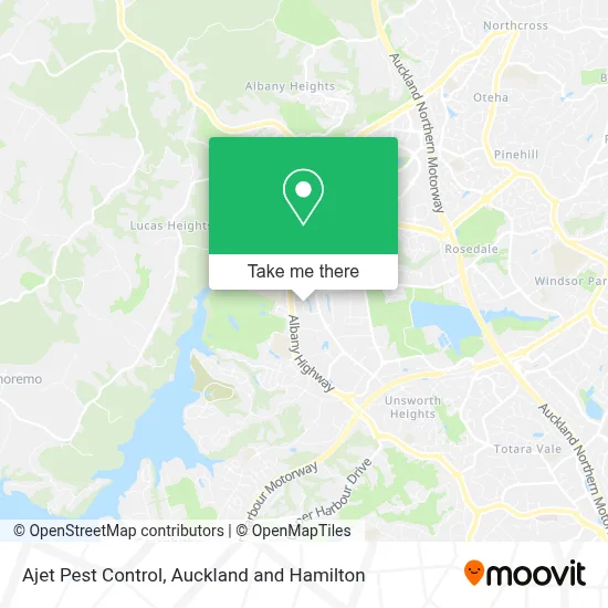 Ajet Pest Control map