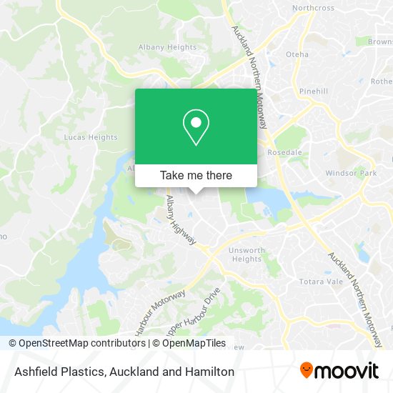 Ashfield Plastics map