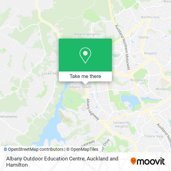 Albany Outdoor Education Centre map