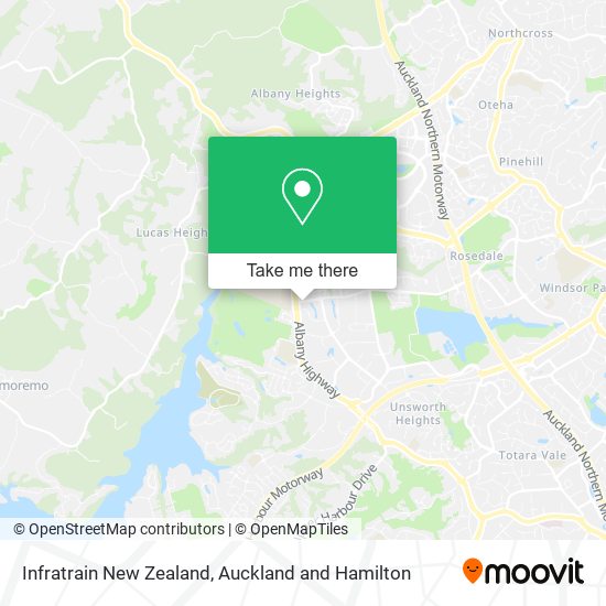 Infratrain New Zealand地图
