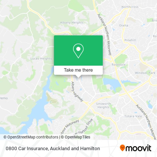 0800 Car Insurance map