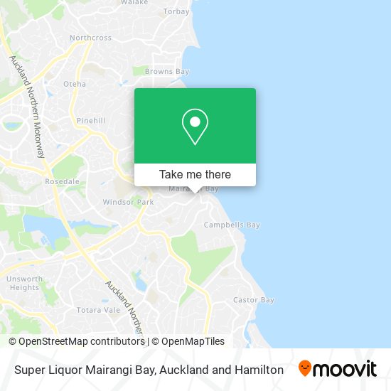 Super Liquor Mairangi Bay地图