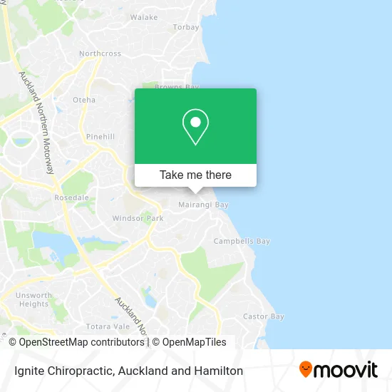 Ignite Chiropractic map