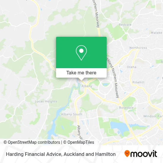 Harding Financial Advice map