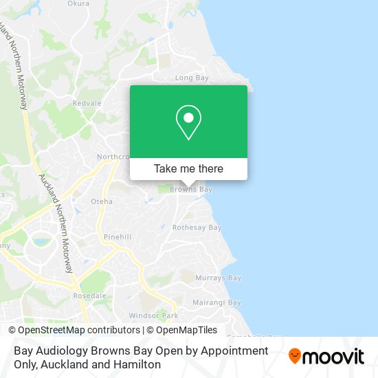 Bay Audiology Browns Bay Open by Appointment Only map