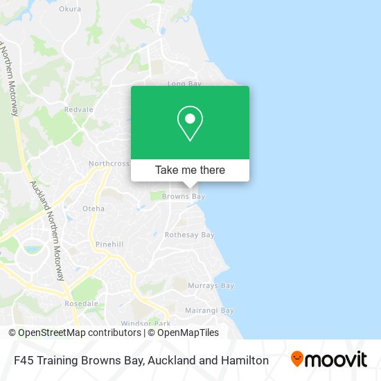 F45 Training Browns Bay map