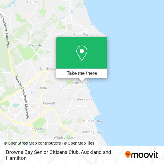 Browns Bay Senior Citizens Club map