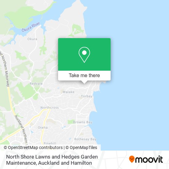 North Shore Lawns and Hedges Garden Maintenance map