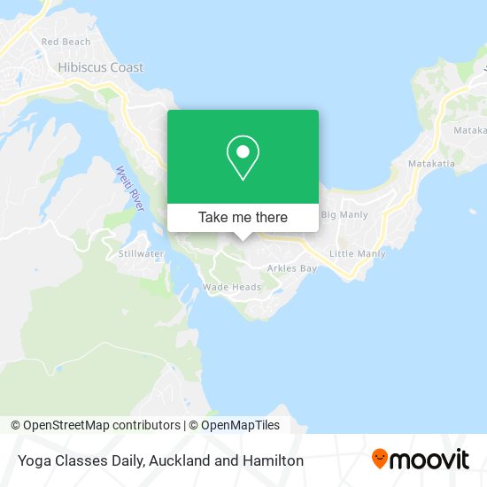 Yoga Classes Daily map