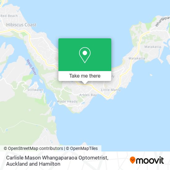 Carlisle Mason Whangaparaoa Optometrist地图