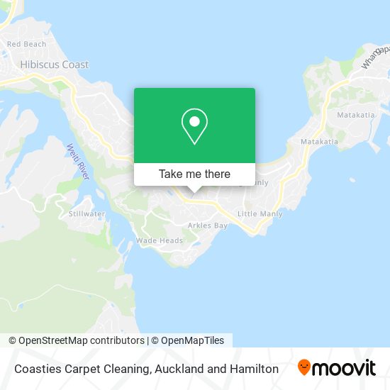 Coasties Carpet Cleaning map