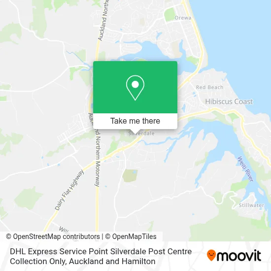 DHL Express Service Point Silverdale Post Centre Collection Only map