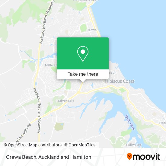 Orewa Beach map