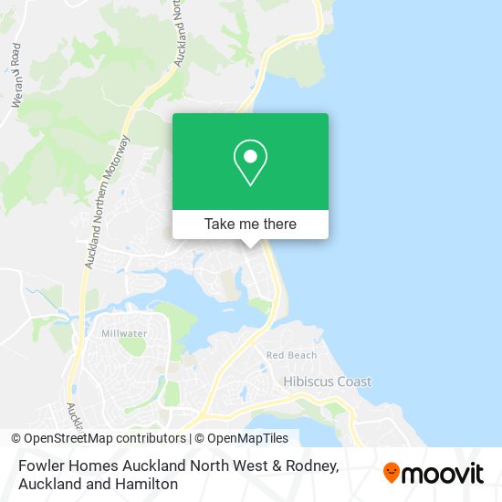 Fowler Homes Auckland North West & Rodney map