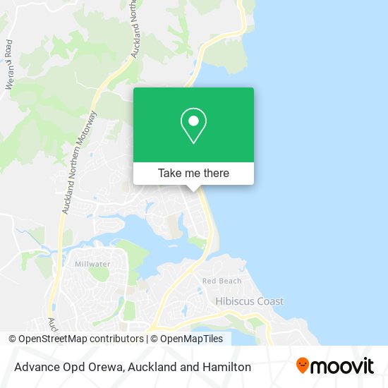 Advance Opd Orewa map