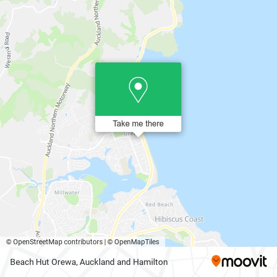 Beach Hut Orewa地图