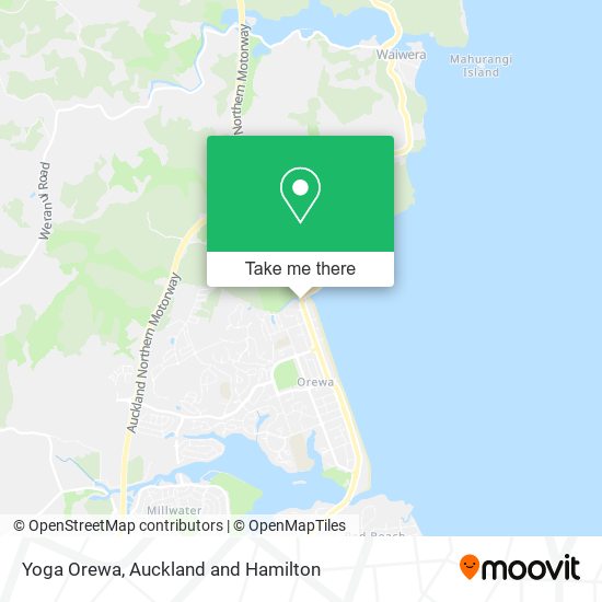 Yoga Orewa map