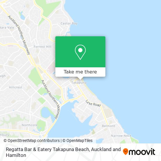 Regatta Bar & Eatery Takapuna Beach map