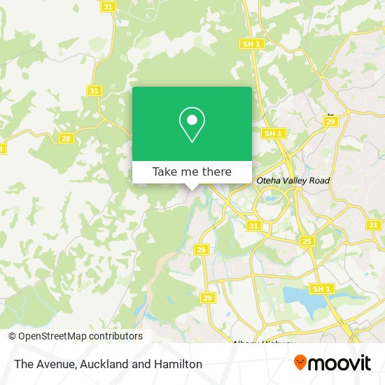 The Avenue map