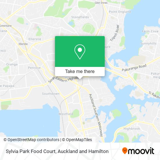 Sylvia Park Food Court map