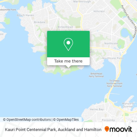 Kauri Point Centennial Park地图