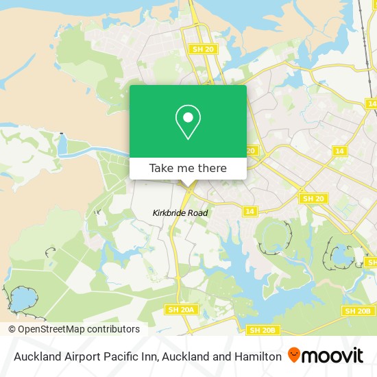 Auckland Airport Pacific Inn地图