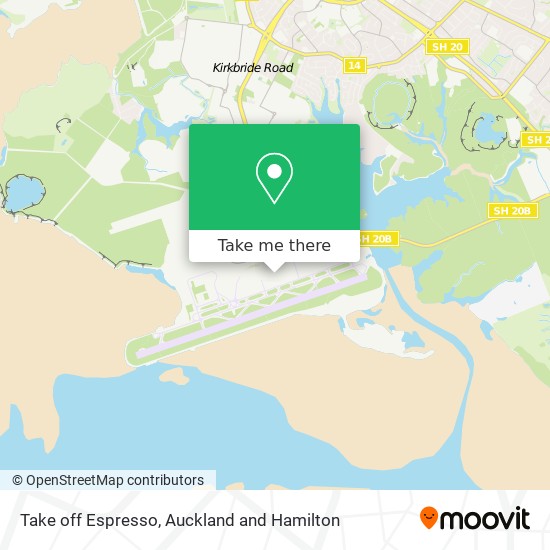 Take off Espresso map