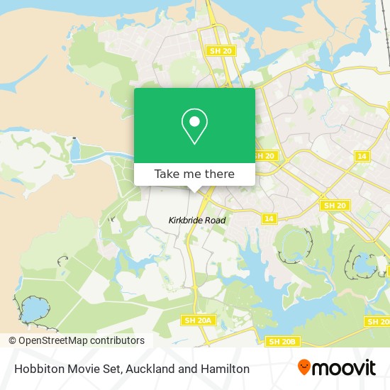 Hobbiton Movie Set map